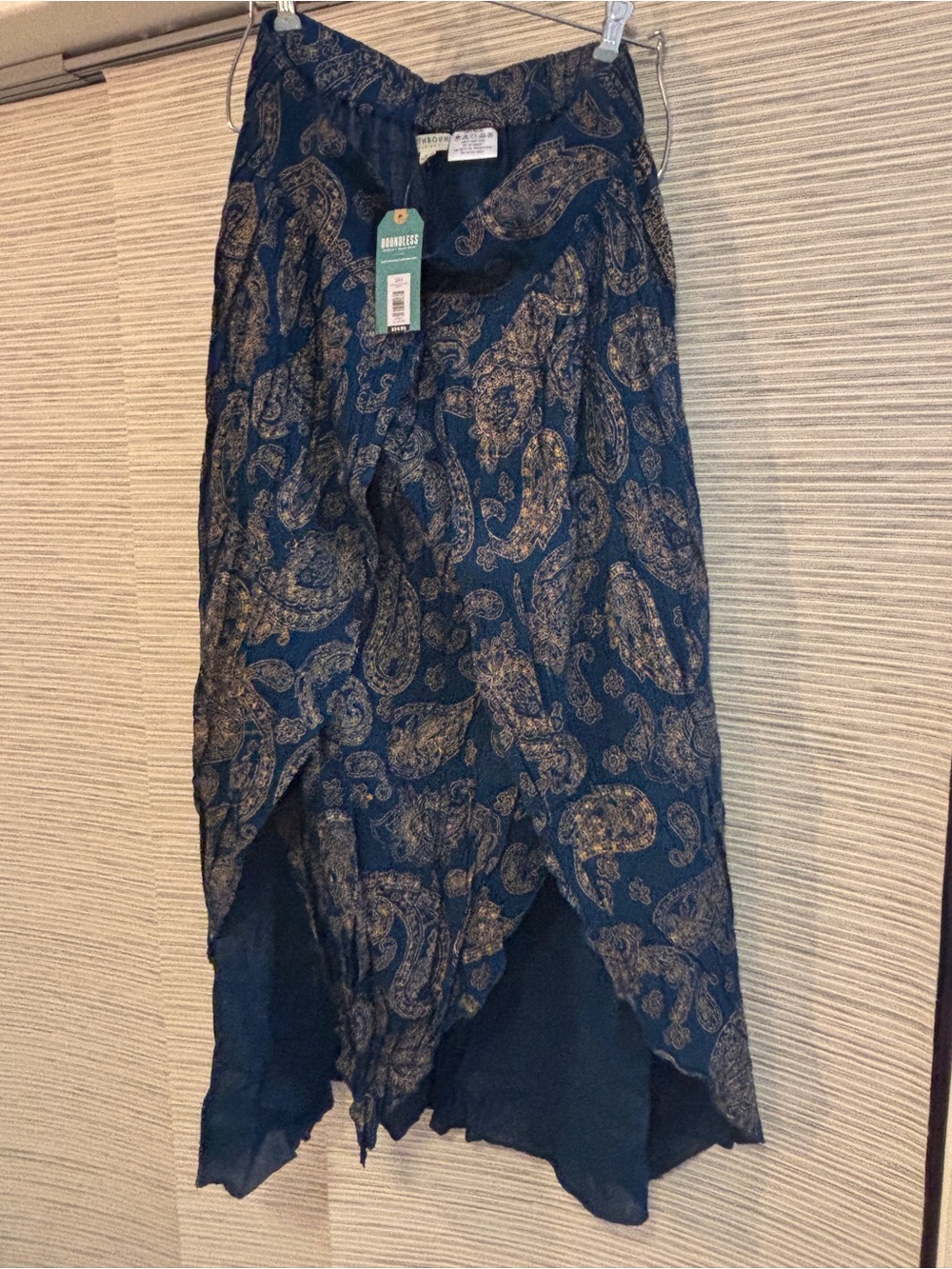 Earthbound Boho Paisley Midi Skirt